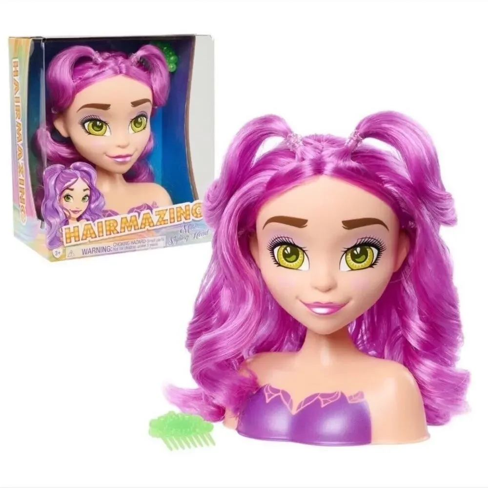 Hairmazing Mini Styling Head Creative Toy Little Girl Ages 3+ Pink Long Hair NIB